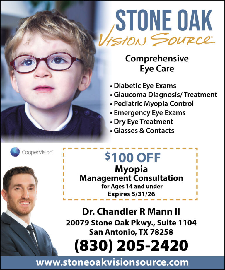 Stone Oak Vision Source May 2026
